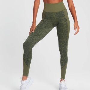 Snake Seamless Leggings - Green